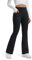 Libin Leggings Termici da Donna con Flared Pantaloni Invernali in Pile Vita Alta Impermeabili da Yoga Trekking con tasch, Nero, L
