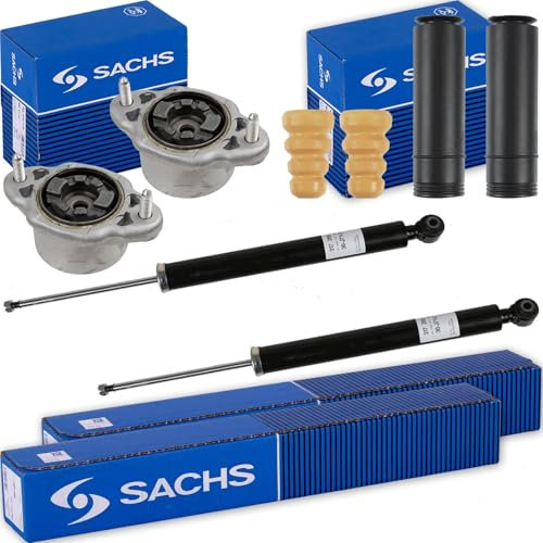 2x SACHS Stoßdämpfer + Domlager hinten passend für C-Klasse W204 S204