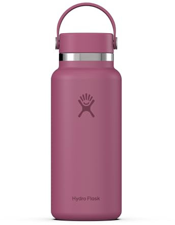 HYDRO FLASK - Wide Mouth Trinkflasche 946ml (32 oz) - Isolierte Wasserflasche aus Edelstahl - Sportflasche mit auslaufsicherem Flex Cap-Deckel & Gurt - Thermoflasche Spülmaschinenfest - Reef
