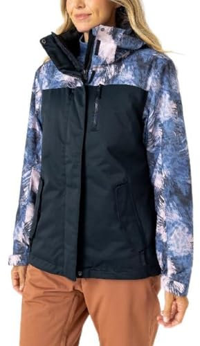 Roxy Damen Jetty Block Insulated Skijacke, Wild Wind Dark Night, S
