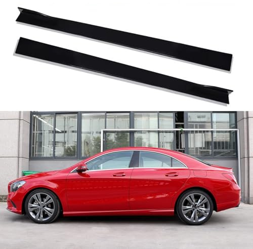 LHZPGC Auto-Seitenschweller für Mercedes Benz CLA Class W117 C117 2013-2019, Seitenspoilerverlängerungen, ABS/Schwarz