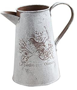 IWOWHERO Garten Blecheimer Blumenarrangement Eimer Aus Lackiertem Eisen Vintage Shabby Chic Blumentopf Für Balkon Büro Und Garten Dekoration