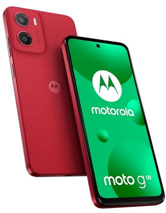 Moto g05 64 Go, Smartphone debloqué, écran 6,67, Appareil Photo 50 MP, Batterie 5200 mAh, Rouge Prune, Coque de Protection et câble USB C Inclus