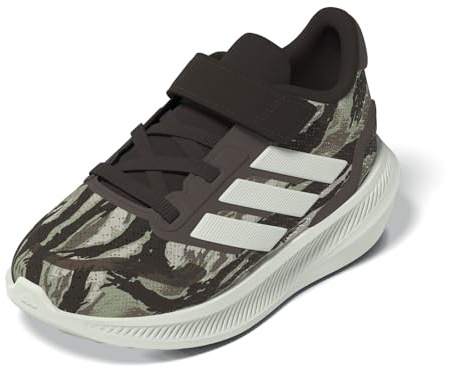 adidas Unisex Baby RUNFALCON 5 Shoes Infants, Tent Green/core White/Earth strata, 3 UK Child