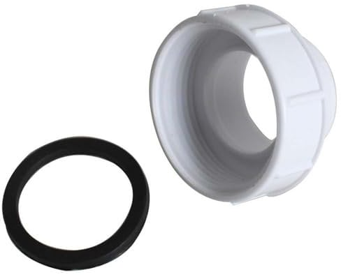 Pipe Extension Connector 45.2mm Female to 41.5mm Male Reducer Drain Waste Trap Pipe Extension Connector Fit for Kitchen Sinks, Baths