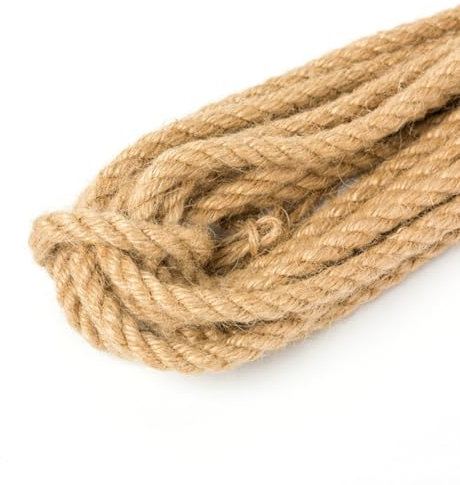 TMTGTS Corda di canapa, 30 mm x 5 m, corda di iuta, corda di iuta, filo di juta, filo di juta, filo di juta, filo di legare per alberi di gatto, vasi fai da te, biglietti di invito