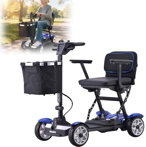 Zusammenklappbare Elektromobile,Leichte Elektromobile Mit 4 Rädern Für Erwachsene,Elektrorollstühle Für Erwachsene,Elektromobile Für Senioren Und Erwachsene A