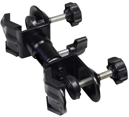 Tripod Umbrella Clamp – Universal Camera Umbrella Holder for Deck, Chair, Table or Desk | Adjustable Mounting Clip for Outdoor Filming, Fixed Shade Arm for Video Recording, Photography, and Lighting P