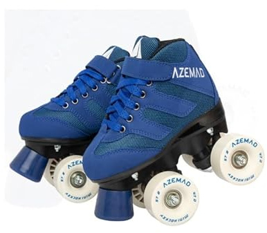 L'Estel Skates Azemad Eclipse Schlittschuhe für Eishockey Rink Hockey (Blau, Größe 33)