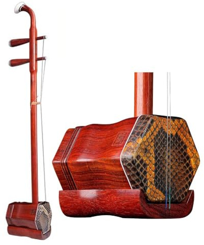 Erhu Chinois, Instrument À Cordes Frottées Chinois À Deux Cordes (violon Chinois) Instrument Traditionnel National : Erhu Pour Débutants, Concerts Et Examens De Niveau(Red-B)