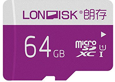LONDISK 64GB Micro SD Card Class 10 UHS-I Micro SDXC Memory Card with SD Adapter, for HD Video Play/Mobile Phone/Camera (U1-64GB)