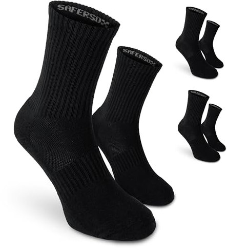 Chaussettes anti-moustiques Safersox, 3 Paires, Noir, 39-42