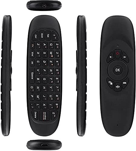 Smart Remote Replacement, BIFANS 2.4G Fly Air Mouse Multifunctional Remote with Keyboard, Mini Wireless Keyboard & Remote Control for Android Box HTPC IPTV PC Pad