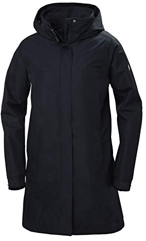 Helly Hansen Women's Aden Long Waterproof Jacket, Navy, M