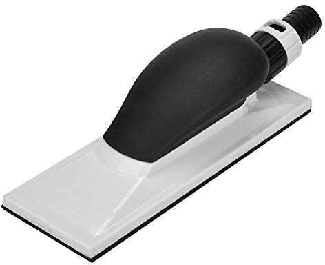 Akozon Hand Sanding Block Hand Dust Extraction Sanding Grinding Sponge Block Dust 200 * 70mm Hand Sander with Sponge Handle