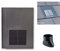 Grey Roof Tile Vent - Flat Tile Vents with Flexi Pipe Adaptor - Compatible with Sandtoft Calderdale, Russell Grampian, Redland Mini Stonewold & Marley Modern Tiles