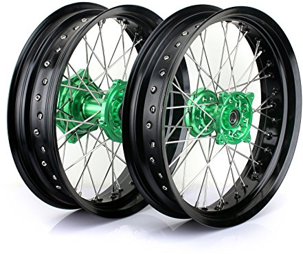 TARAZON 17 Vorderrad Hinterrad Motorrad Radsatz Felgensatz Wheels für Kawasaki KX450 2019-2023 KX 250 / X 2021-2023