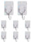 CGBE 8 Piezas Ganchos Adhesivos para Pared, Transparente Enganche Colgadores Pared Adhesivos Sin Agujeros, Ganchos Adhesivos de 5kg（Max）para Salón, Baño, Dormitorio y Cocina