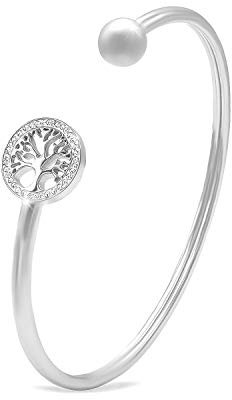 SAGA GIOIELLI BRACELET FEMME ARBRE DE VIE ACIER, Acier allié, 5,9 cm, Acier allié