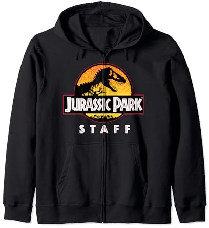 Jurassic Park Green Ranger Park Staff Felpa con Cappuccio