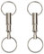 VASANA Lot de 2 porte-clés détachables à libération rapide avec double fente pour porte-clés