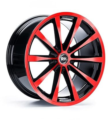 RH Alurad GT 10X19 ET45 5/120 color polished - red