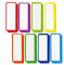 32pcs Magnetic Dry Erase Labels, Reusable Name Tags Magnets for Students Classroom, 8 Color Magnetic Name Plate for Whiteboard Locker Toolbox Refrigerator School Bus 4 x 2 Each-Color Border
