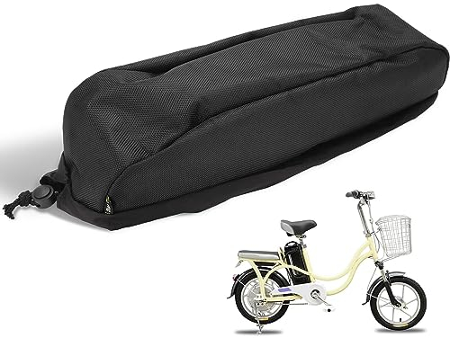 E-Bike Akku Schutzhülle, 40x12x9cm/15,7x4,7x3,5 Zoll E-Bike-Zubehör Schutzhülle, Elektrofahrrad Li-Ion Akku Wasserdicht und staubdicht Anti-Schlamm Abdeckung Batterie Schutzhülle für E-Bike Akku