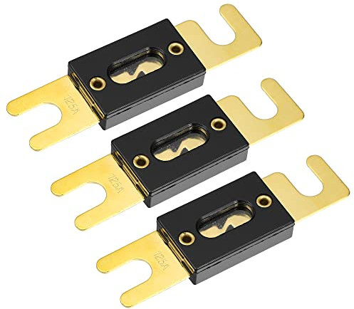 X AUTOHAUX 3pcs Fuse Replacement 125A ANL Fuses Car Audio Fuse