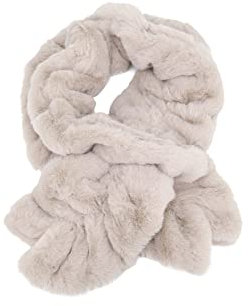 QUEEN HELENA Warme Winter Damen Schals SC01 beige, Einheitsgröße