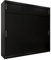 MEBLE KRYSPOL Tokyo 250 Kleiderschrank mit DREI Schiebetüren für Schlafzimmer – moderner Aufbewahrungsschrank mit Kleiderstange und Regalen – 250x240x62cm - Mattschwarz mit Verlängerung