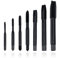 Mesee 7 Stück Maschinengewindebohrer, HSS Gewindenachbohrer set, Metric Tap, Gerade Nut, Maschinengewindebohrer, für Durchgangslöcher M3/M4/M5/M6/M8/M10/M12- Schwarz