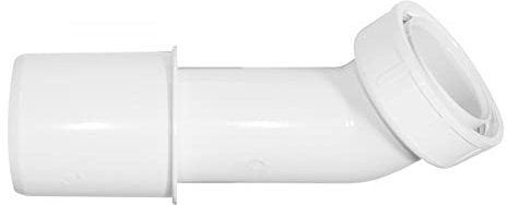 Abgangsrohr Badewanne/Duschwanne für Siphon 45 Grad 6/4 DN 40/50