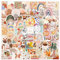 CUHZA 100 Stück Boho Sticker Aufkleber, Boho-Ästhetik-Aufkleber, Aufkleber Boho Graffiti Aufkleber, Wasserdicht, für Laptop, Telefon, Wasserflasche, Skateboard,Koffer,Gitarre,Pad, Scrapbook Aufkleber