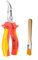LAOA VDE Insulated High Bent Snipe Nose Pliers for Electrician Work and DIY,1000 Volt with 1PC Brush,6-inch with 1pc Brush (Express 6-7 Days to The UK)