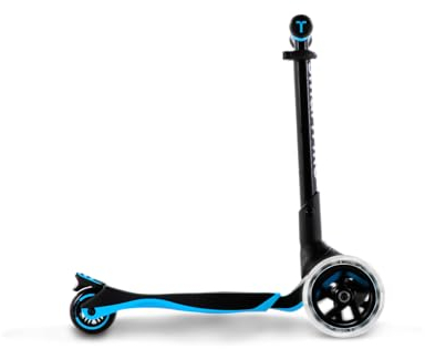 smarTrike Xtend Kickboard - XL LED Räder Lean-to-Steer Faltbarer Roller für Kinder Alter 3-12 Jahre Blau