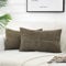 FDTERN 2er Set Olivgrün Kordsamt Kissenbezug 30x50 Weich Dekorative Kissenbezüge Kissenhülle Dekokissenbezug Sofakissen Dekokissen Boho Deko für Sofa Schlafzimmer Wohnzimmer