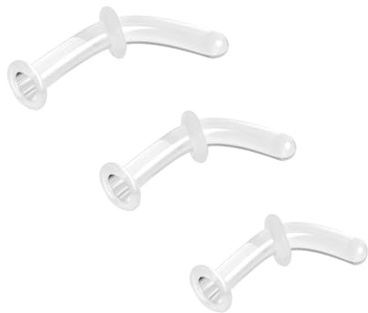 ZS 3 Stück Glas Nasenpiercing Halter Nasenring Stud, 14G 16G 20G Gebogene Knorpel Conch Daith Helix Halter Nase Septum Piercing Schmuck für Männer Frauen, 14g, 16g, 20g, Glas, Kein Edelstein
