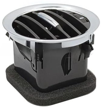 JQIWN Rejilla Aire Acondicionado Coche Rejilla De Salida De Ventilación De Aire Acondicionado para Opel para Corsa D MK3, Color Negro Y Cromado, 13417363, 2201099, 13365420