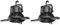Plawee 2X Portable LED Camping Lantern with Ceiling Fan - Solar Power& USB Rechargeable Tent Light Fan