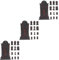 ibasenice 60 STK -Grabsteindekoration The Hallow Halloween deko für grabgesteck allerheiligen grabkreuz Kreuzfiguren Grabstein Friedhofsdekor Grabsteine ​​dekorieren Plastik