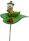 Wisafory Gartendekor Pfahlen Metall Blumenstecker Gartendeko Pflanzenstecker Kleine Stecker Tiere Pflanzenetiketten für Zimmerpflanzen Garten Rasen Hof Outdoor Raupe