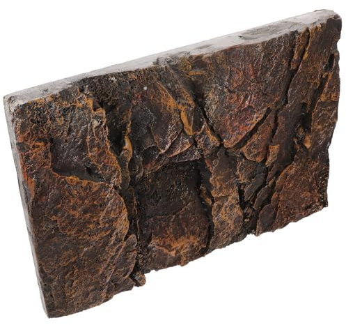 Toddmomy Aquarium Tank Background Board Realistic Reptile Box Decorative Panel for Fish Tanks and Terrariums Lightweight and Safe Pu Material for Creating Lifelike Habitats