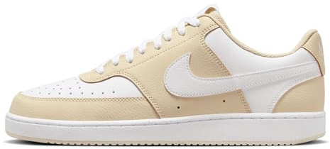 NIKE Herren Court Vision Low Sneaker, Lt Khaki/White, 45 EU