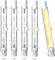 Lamptobe R7S Halogen Leuchtmittel 78mm 120W 230V, 78mm R7S Halogenstab Warmweiß 2800K Dimmbar R7S Halogen Birne J78 Linear Halogenlampe für Stehleuchten und Landschaftsbeleuchtung, 5 Stück
