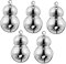 YARNOW 5 Stück Kürbisglocke Jingle Bell Hundehalsband Türklingeln Dekorationen Weihnachtsglocken Anhänger Für Haustierhalsbänder Ring Hundeglocke Schmuck Glocken Bunco Silver Kupfer