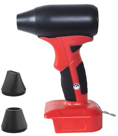 Ventilatore portatile violento per batteria da 18-20 V (non inclusa) con 4 velocità regolabili per soffiare e pulire le foglie