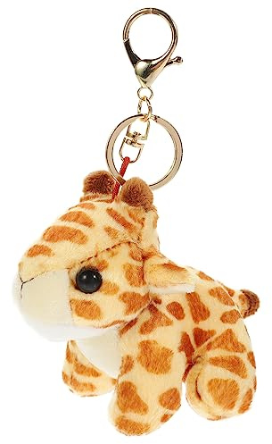 Vaguelly Porte-clés Girafe en Peluche Suspendue Doux, Pendentif Animal en Peluche, Accessoire Paquet à Dos pour Fille, Décoration Mignonne et Présent Original,
