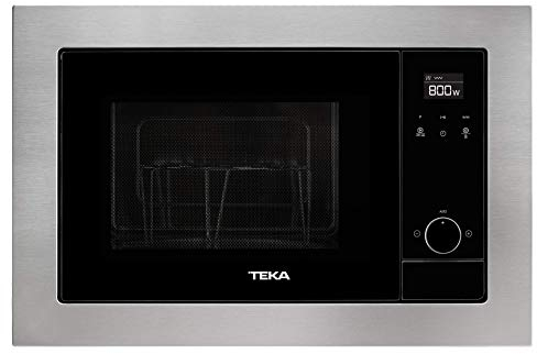 Teka MS 620 BIS - Microondas Integrable con Grill, Capacidad 20 L, 5 Niveles de Potencia, Salida 700 W, Acero Inoxidable, Color Gris