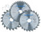 3pc 184mm Lames de scie circulaire TCT 20/24 et 40 dents 30mm TE663 réducteurs